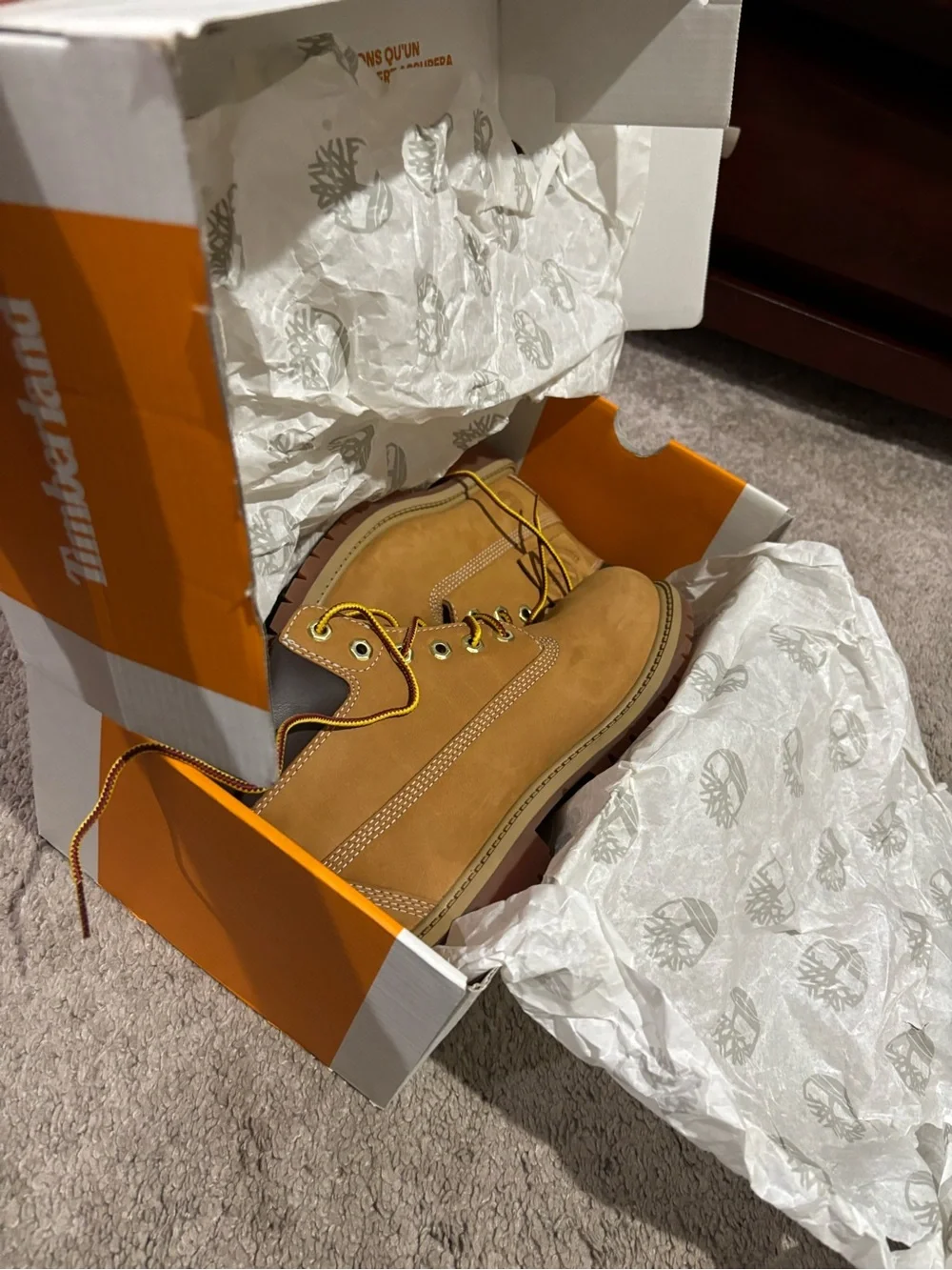 Timberland Kids Wheat Lace-Up Work Boots